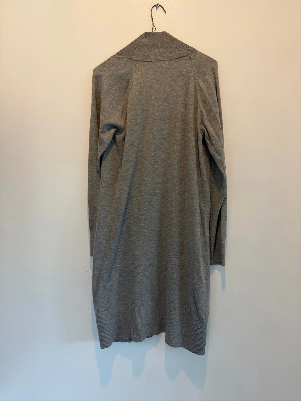 NWT A NEW DAY Light Gray Open-Front Long Cardigan